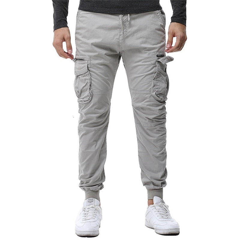 Men&#039;s Pants Autumn and Winter Style European American Trousers Casual Workwear with Rope Straight Leggings 8017 PS9H