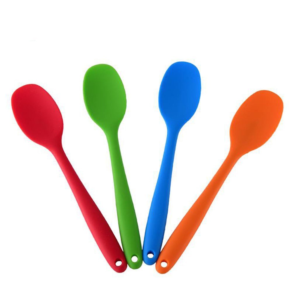Universal Heat-resistant Integrating Handle Silicone Lepel Scraper Column Ice Cake Kitchen Tool