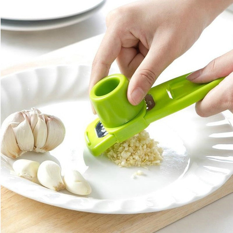 Garlic Crusher Presses Ginger Cutter Candy Color Stainless Steel Plastic Grinding Tool Microplaner Planer Kitchen Grater Grinder