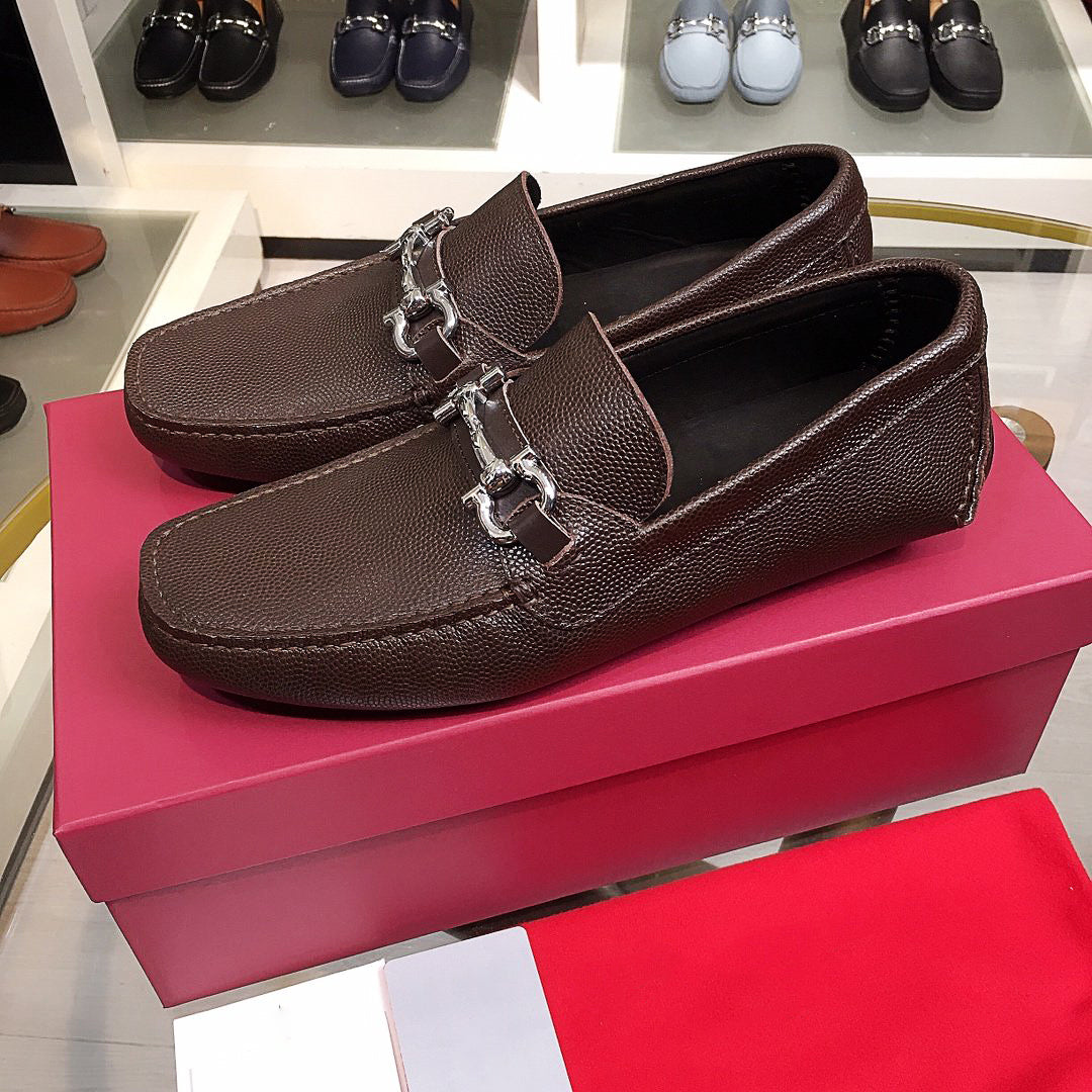 High Quality Mens Fashion Luxury Platform Shoes Flat Leisure Office Business Dress Shoes mens trainers Sneakers Real Leather size 38-45