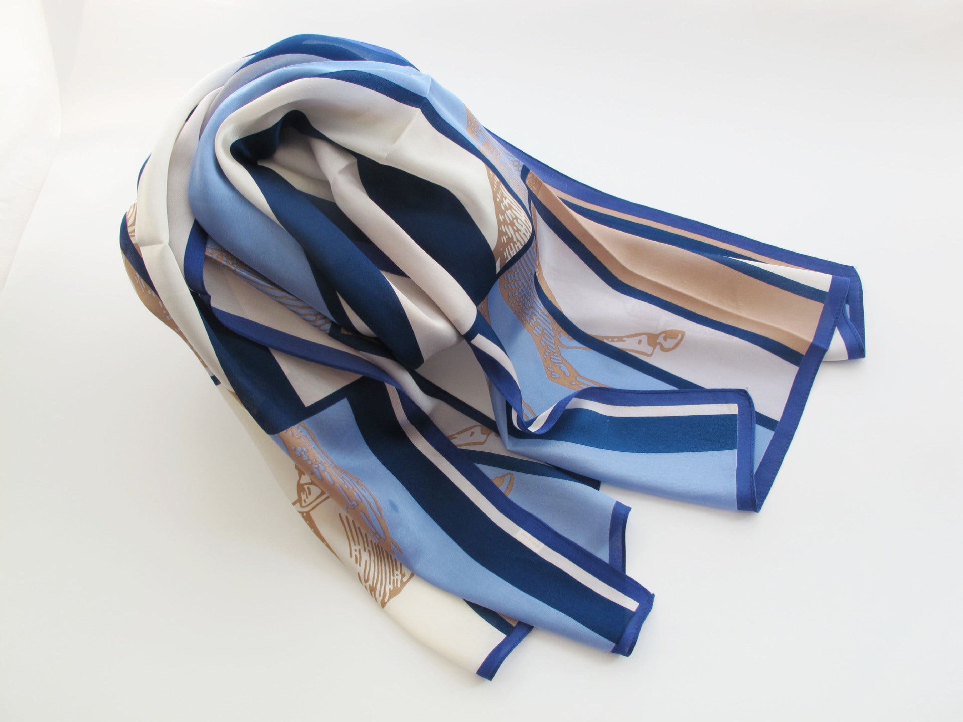 Light luxury h carriage chain women&#039;s Party Scarves Gift European and American style printed mulberry silk scarf shawl