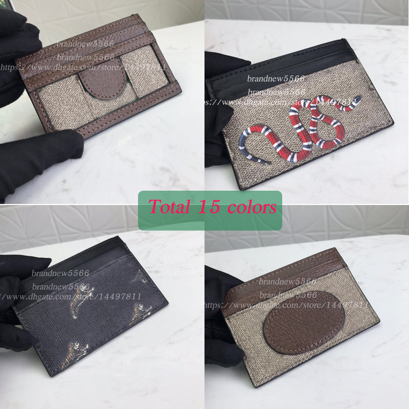 High Quality Men&#039;s card holders short wallet Women&#039;s small clutch coin pocket women Canvas leather purse wallet come with box dust bag