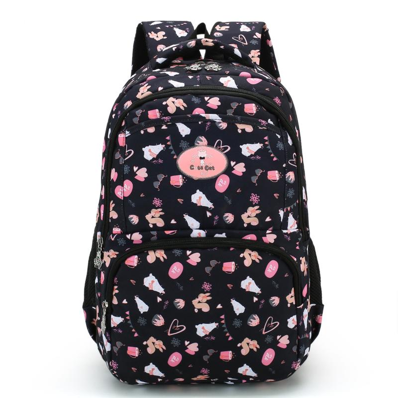 Girl Backpacks Fashion Print Flower School Book Bag Big Capacity Women Backpack College Daypack Laptop Student Bags