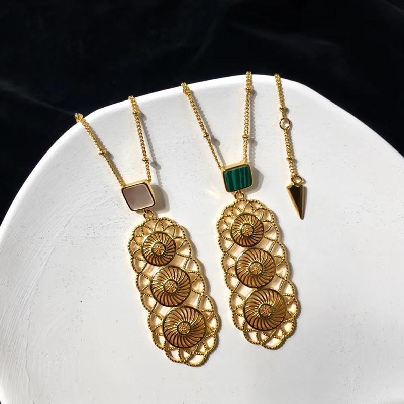 Glossy Necklace 925 Sterling Silver Blue Stone CZ Candy Green Gems Cubic Zircon For Ladies Women Jewelry Chains