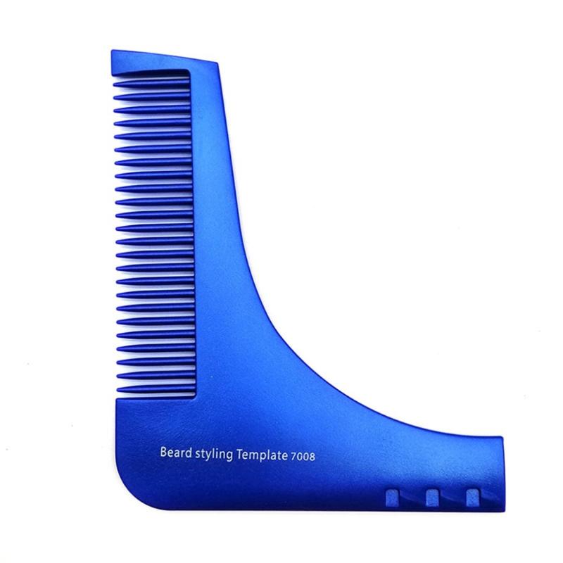 Professional Fashion Portable Beard Styling Shaping Template Comb Barber Tool Symmetry Trimming Shaper Stencil Electric Hair Brushes