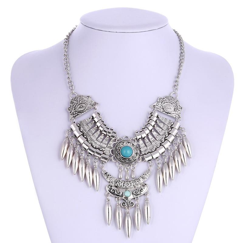 Pendant Necklaces LOVBEAFAS Fashion Collares Choker Bohemian Necklace Collier Femme Jewelry Gypsy Tassel Vintage Statement Maxi