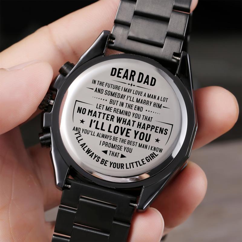Wristwatches Luxury Sports Carved Waterproof Watch To Give Dad The Gift, Always Baby Christmas Presents