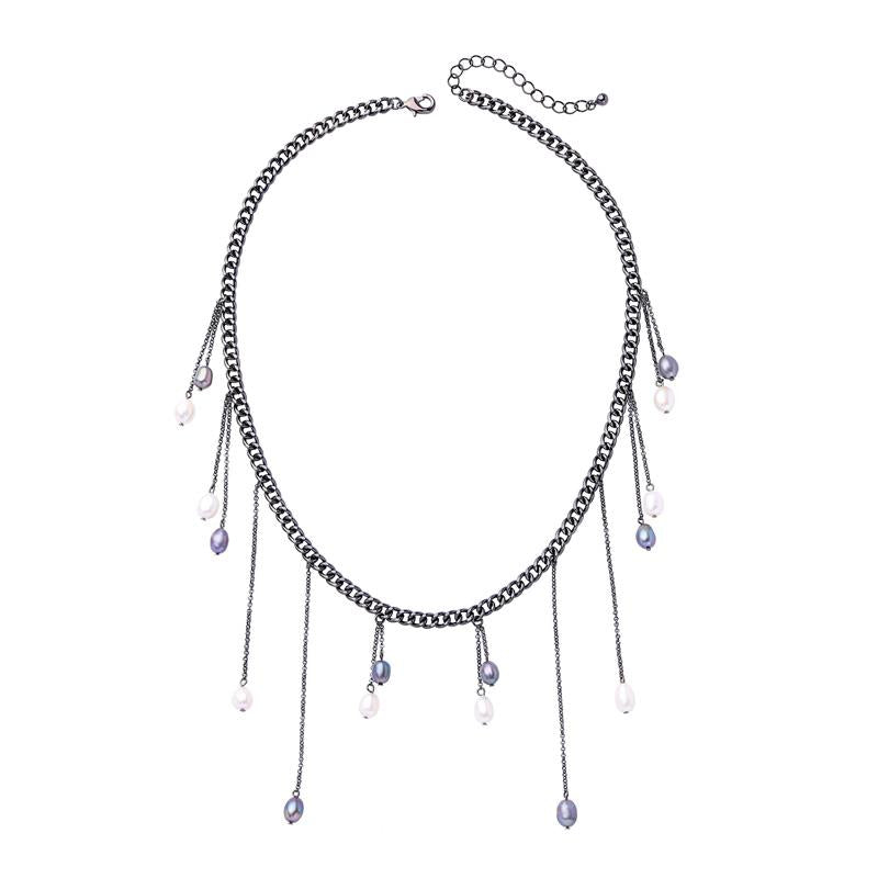 Chokers Gothic Imitation Pearl Choker Necklace & Pendant For Women Punk Tassel Clavicle Fashion Jewelry Accessories Wholesale