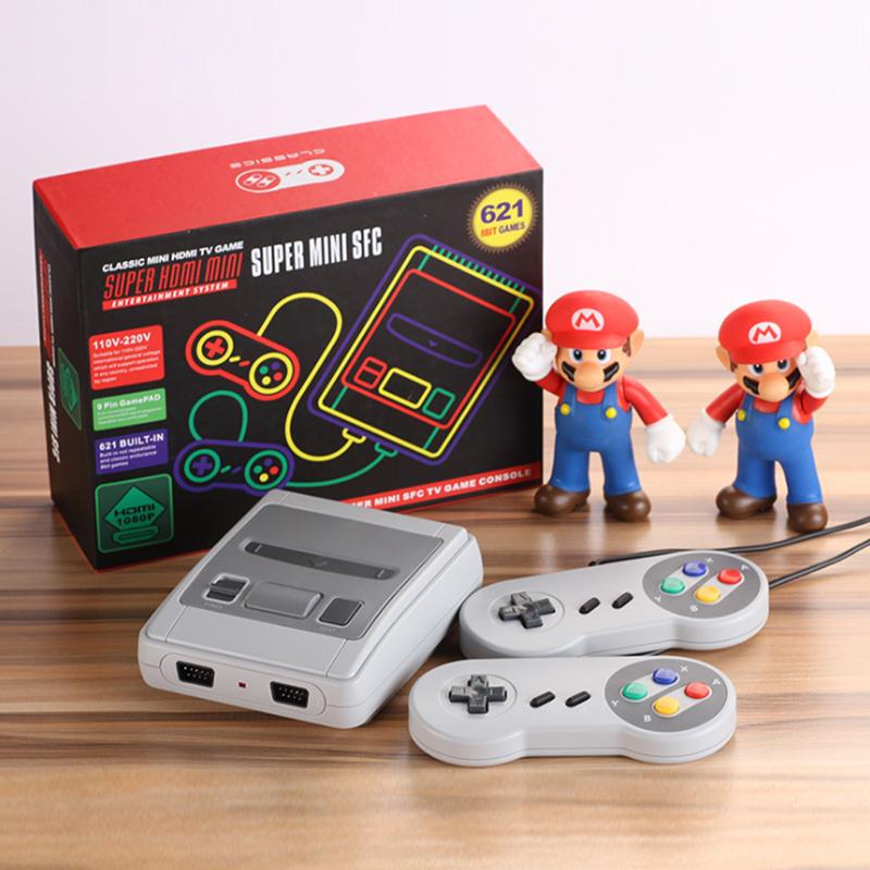 Portable Game Players 620-621 Games Childhood Retro Mini Classic 4K TV AV- 8 Bit Handheld Gaming Player Gift Pk 600