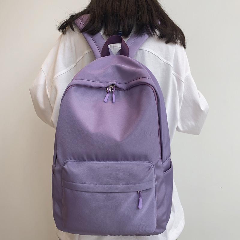 Backpack DCIMOR Solid Color Waterproof Oxford Laptop High Quality Men And Women Portable Travel Bag Couples Big Schoolbag