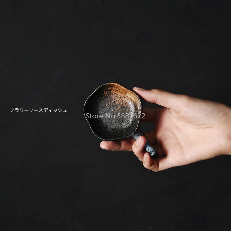 Dishes & Plates Retro Practical Small Taste Dish Chopsticks Holder Oil Soy Sauce Ceramic Home Japanese Mini