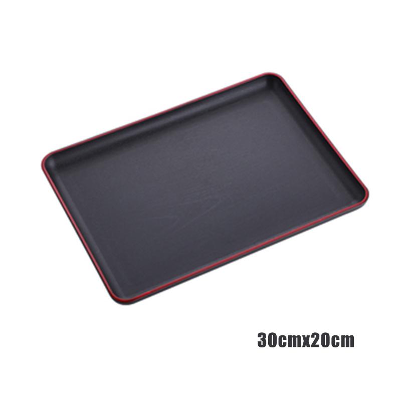 Dishes & Plates Serving Tray Rectangular Plastic Trays Anti-slip Scratch-resistant HK3
