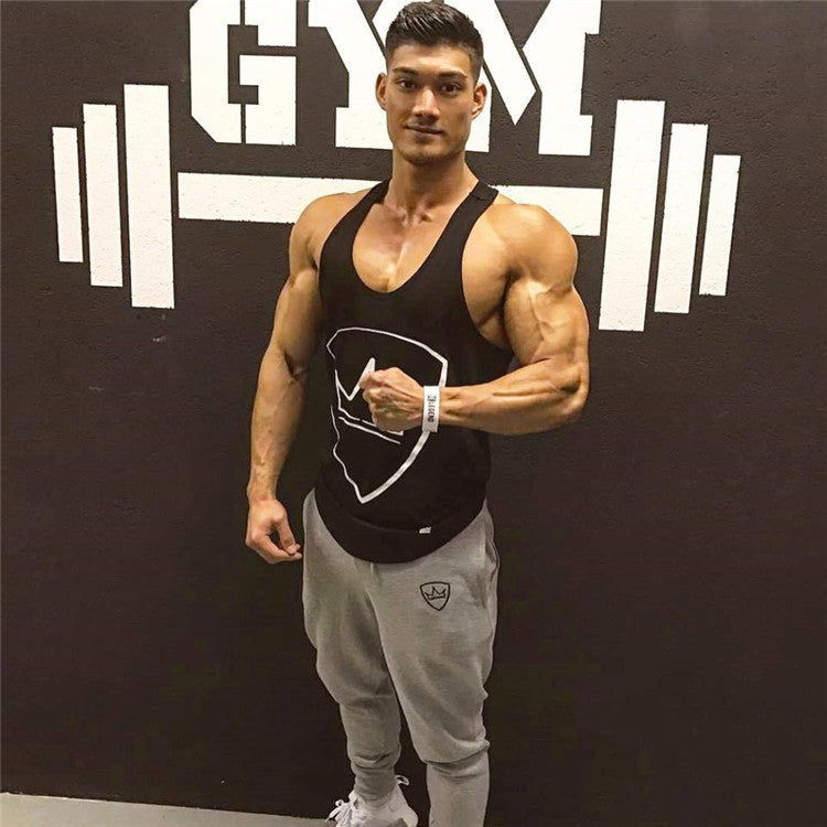 Men&#039;s Pants 2021 Muscle Boy Brothers Fitness Leggings Cotton Running Slim