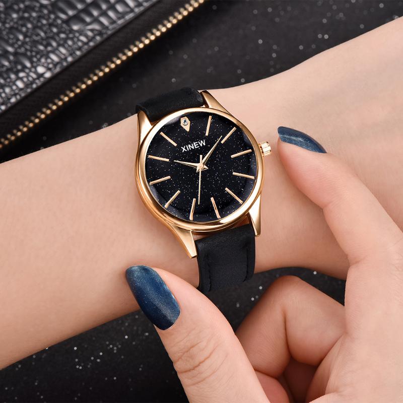 Wristwatches 1pc - Lot Watches Women Fashion Leather Quartz Ladies Simple Unique Designer Watch Montres De Marque Luxe 2021