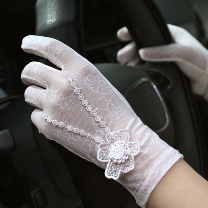 Five Fingers Gloves Breathable Mesh Outdoor UV-proof Riding Screen Mittens Household Summer Sun Protection Bike Cycling