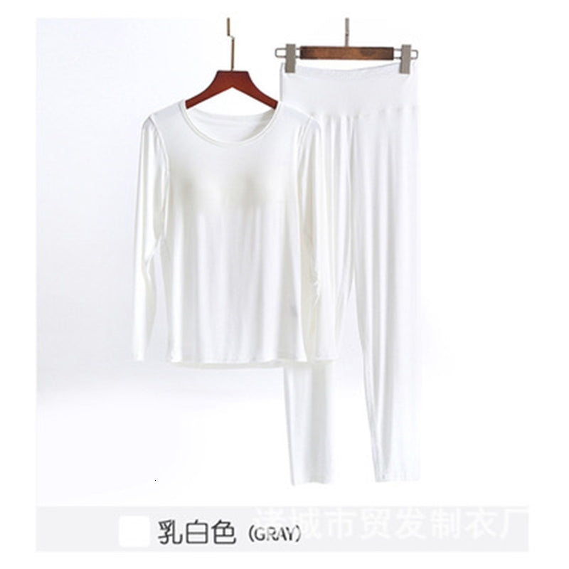 Women&#039;s Sleepwear Modal Cotton Sleep Wear Pajamas Women Long Sleeve Close Fitting Elasticity Pyjama Home Clothes Autumn Winter Pijamas Set 4XL