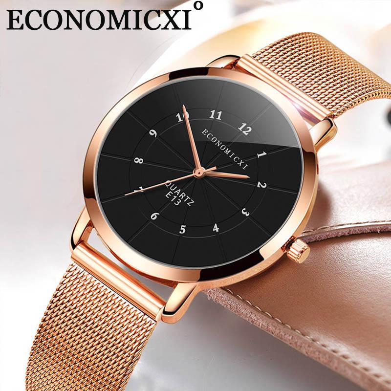 Wristwatches Retro Women Watches Simple Minimalism Trend Leisure Business Quartz Stainless Mesh Strap WristWatch Clock Gift Relogio Feminino