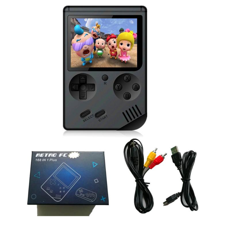 Portable Game Players Built-in 168 Games Handheld Console 3.0 Inch 8-Bit Screen Classic Video Player For Children Gifts