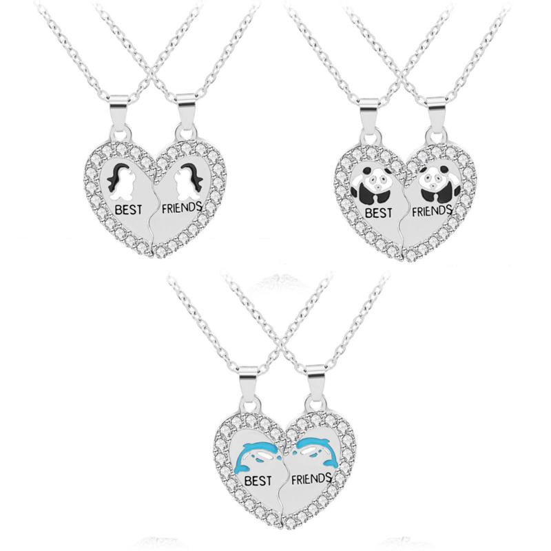 Pendant Necklaces ONEDAY Friends Chains BFF Necklace Friendship For Girls Birthday Gifts Chain Jewelry Choker Gift