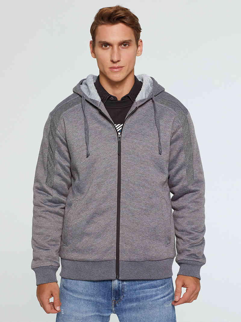 Men&#039;s Hoodies & Sweatshirts Brand Fur Lined Wool Warm Autumn Winter Fleece Coats Sportswear Men Hoodie Outerwear Euro Size VPFC