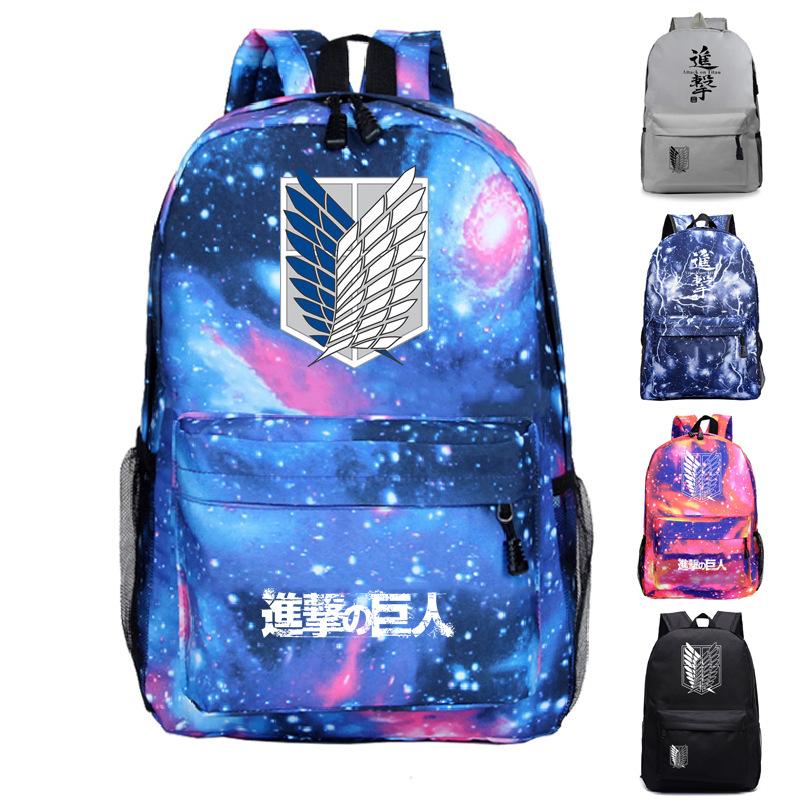 Backpack Attack On Titan Backpacks Kids Boys Girls School Book Bag Fashion Pattern Travel Pack Laptop Bagpacks Machila