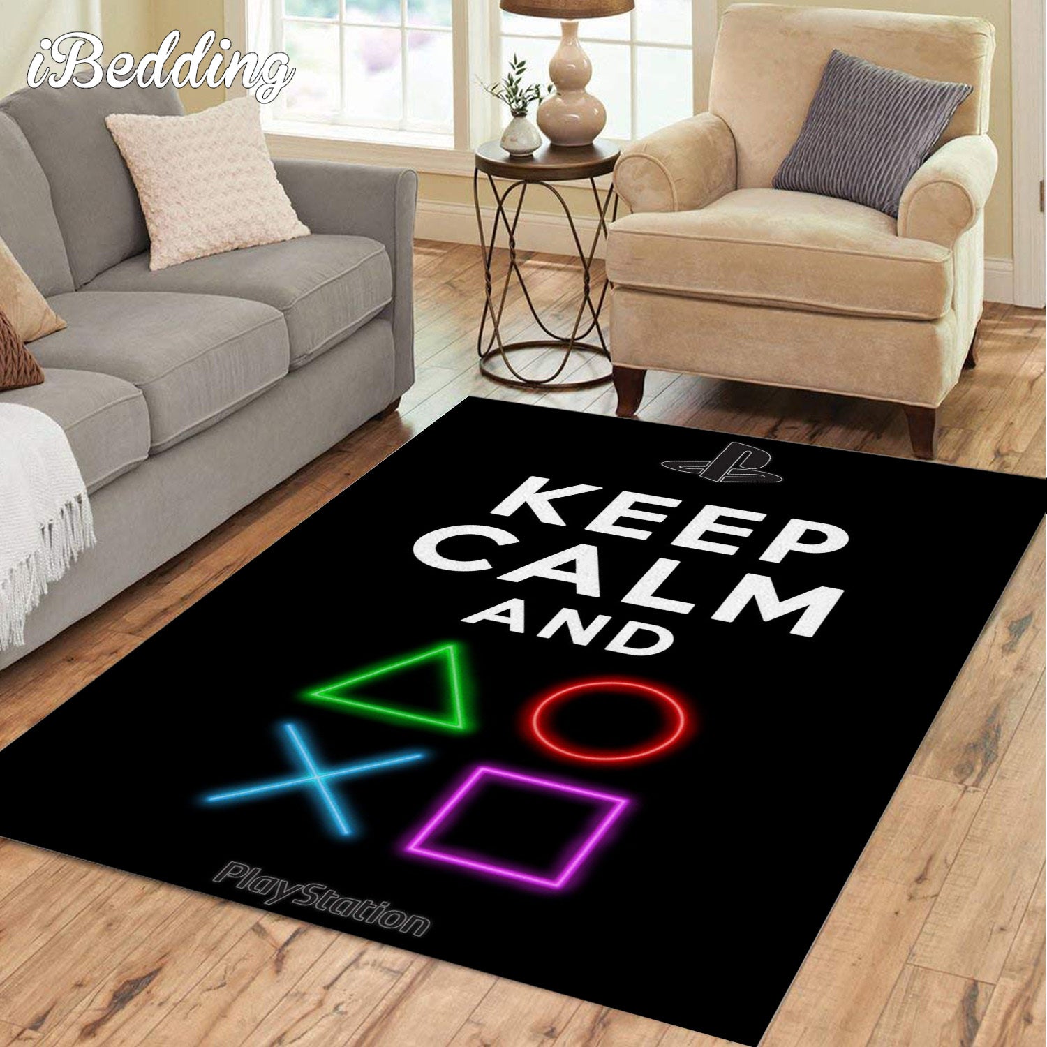 Playstation Game Lover Carpet Large Carpets for Living Room Cartoon Kids Bedroom Play Floor Mat Teenager Room Decoration Rugs