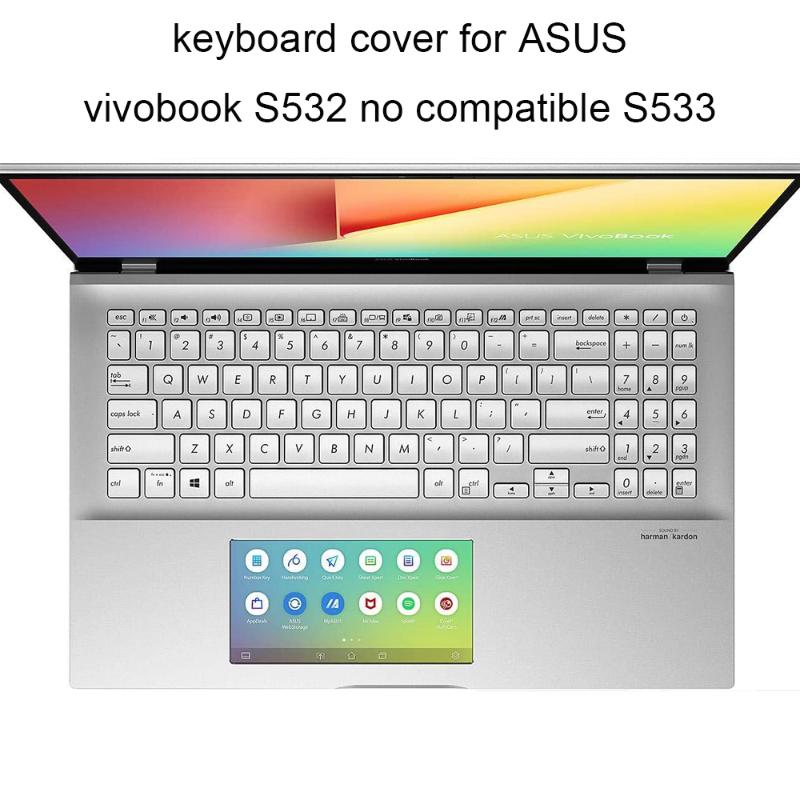 Keyboard Covers For ASUS Vivobook 15 S15 S532 Zenbook UX534 UX533 15.6 Inch Clear TPU Laptop Keyboards Protector Silicone Skin