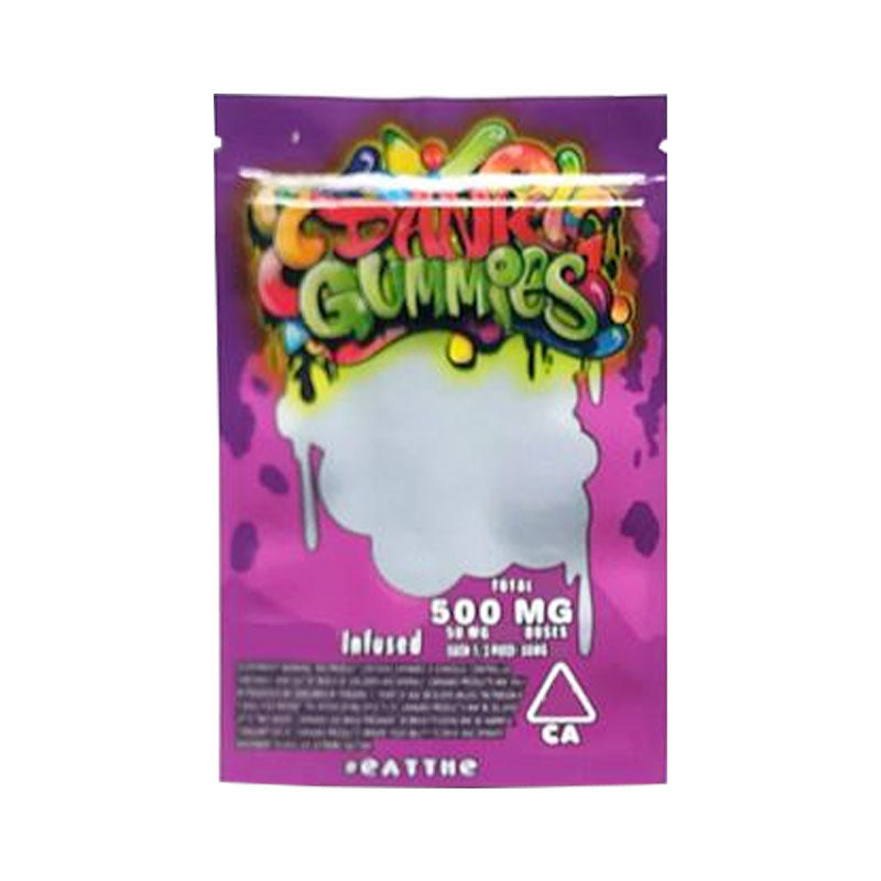 EMPTY Edibles bags zipper plastic Packaging Infused Gummies Worms Candy packing bag edible package for Dry Herb Tobacco Flower Resellable dhl free