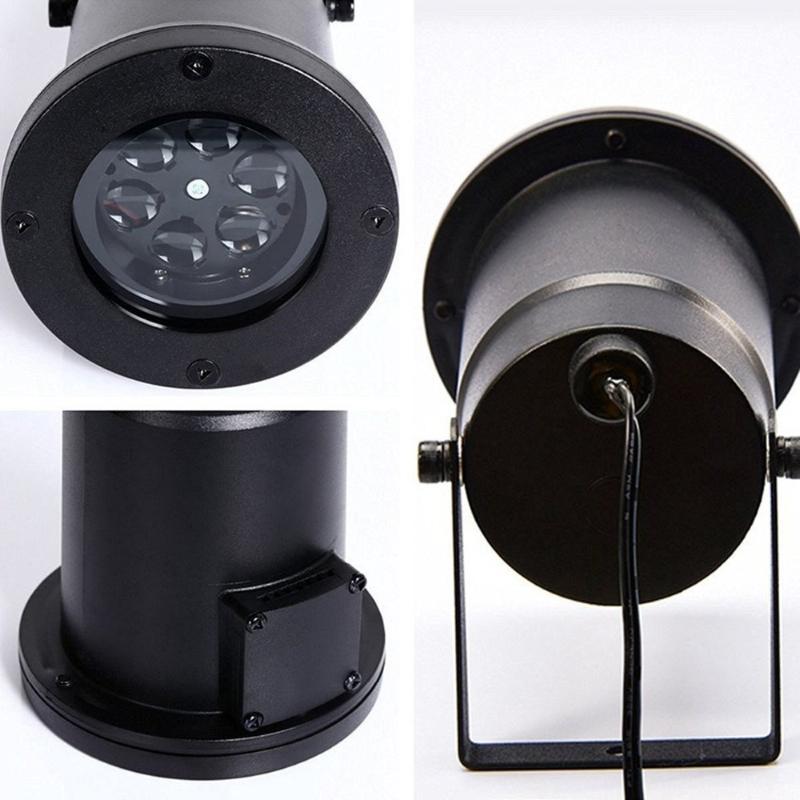 Lawn Lamps Christmas Projector Lamp Moving White Snowflake LED LandscapeLights Outdoor-Indoor Decor Spotlights Stage For