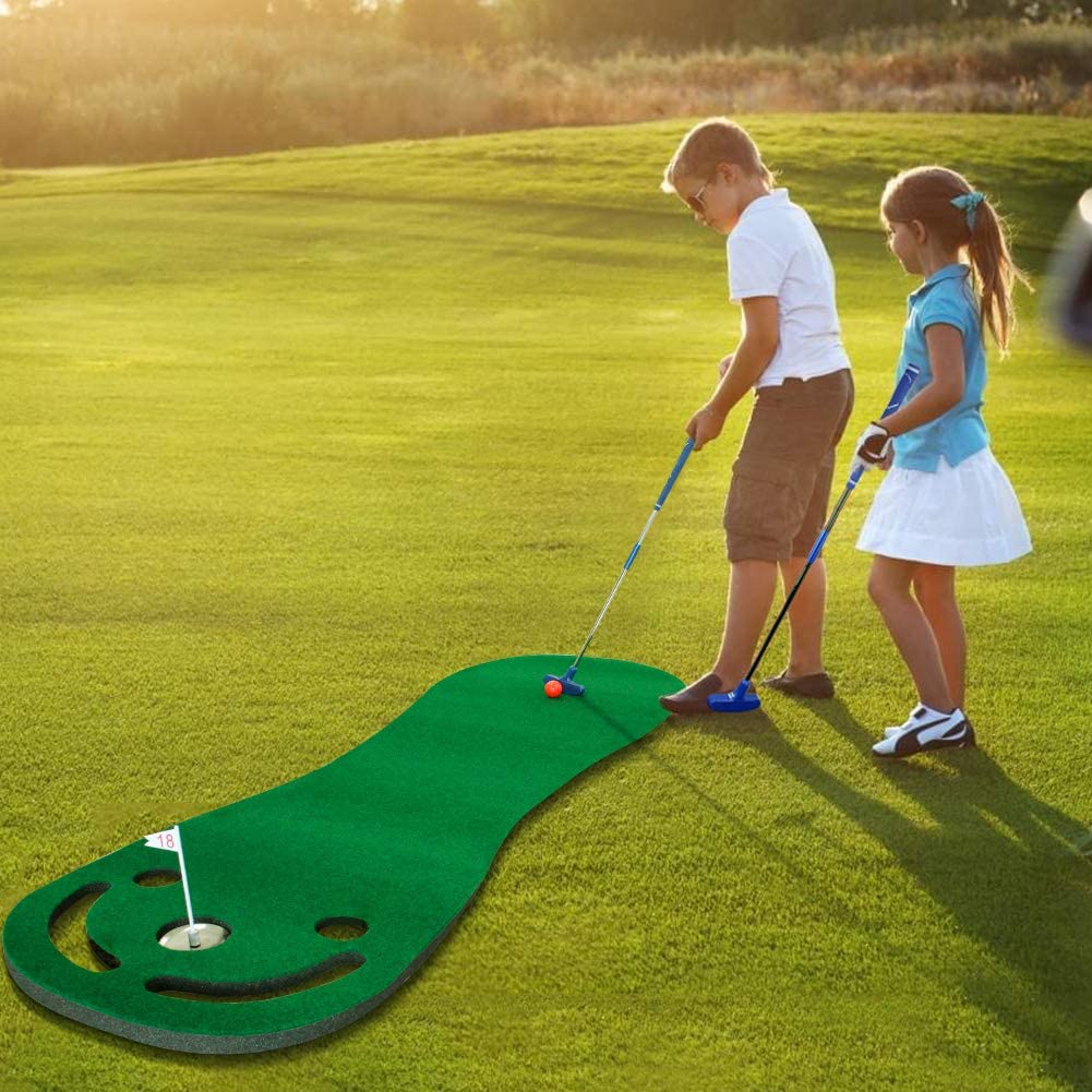 Design Golf Putting Mat Automatic Ball Return Customized MINI Green Indoor Outdoor Simulator Training Aid Equipment