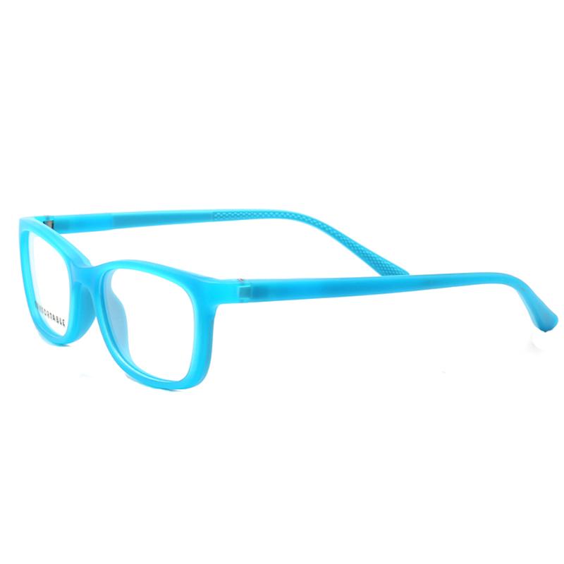 Fashion Sunglasses Frames Kids (Age 3-8) Square TR Silicone Basic Full Rim Youth Lightweight Eyeglass