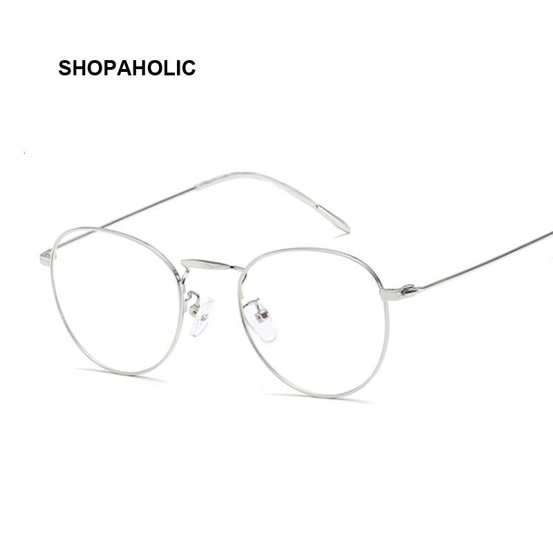 Fashion Sunglasses Frames Blue Light Glasses Men Computer Round Gaming Goggles Transparent Eyewear Frame Women Anti Eyeglasses