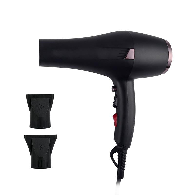 Electric Hair Brushes 2400W Strong Power Dryers Temperature Wind Adjust Air Blower With 2pcs Collecting Nozzle For Dry Straight Curly Salon