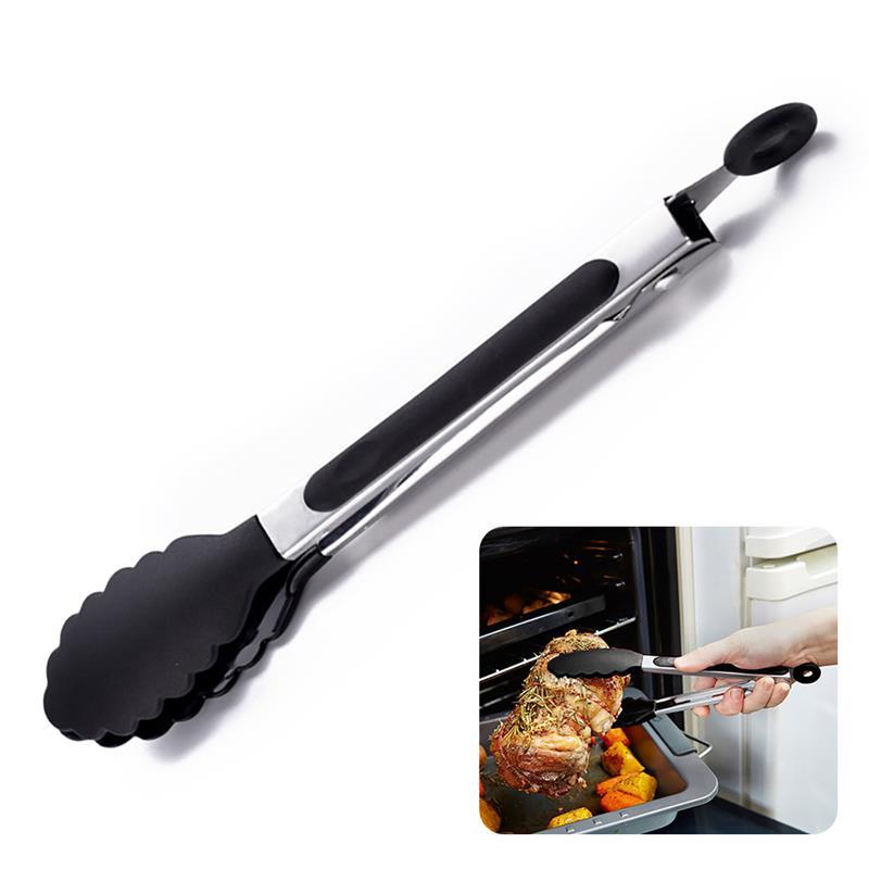 Heat-Resistant Food Tong Creative Non-Slip Nylon Bread Serving Kitchen Tools BBQ Accessories