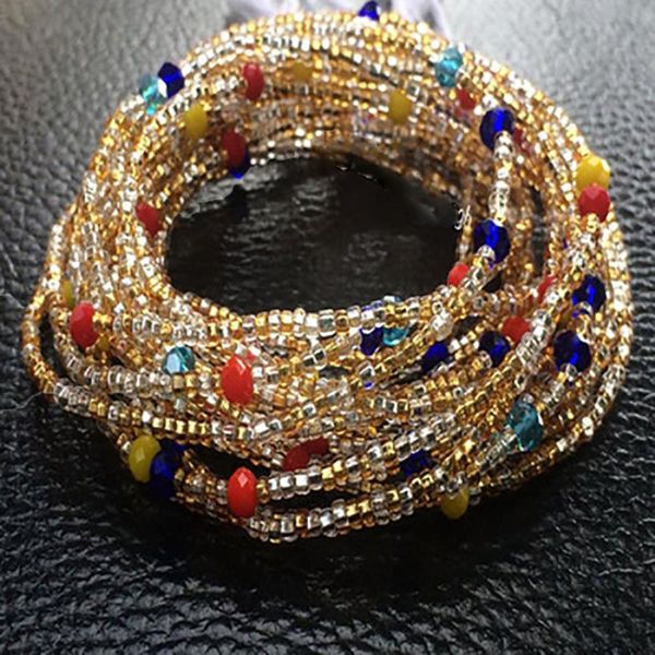 Link, Chain Arrival 2 Piece Set African Belly Waist Beads Bohemian Style Fashion Crystal Ladies Party Gift