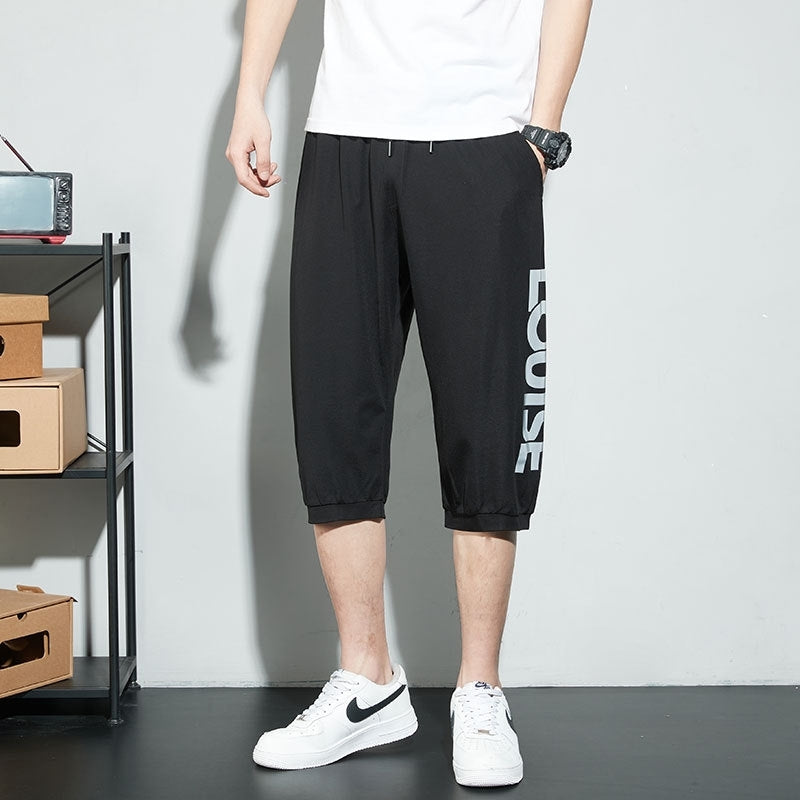 Li Qiang cool summer casual pants men&#039;s youth fashion brand shorts junior high school students versatile Capris