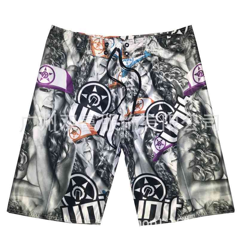 Chao brand fast drying pants 19 summer Sao men&#039;s surfing shorts beauty print beach casual Capris