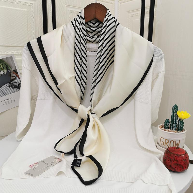 Scarves Soft Scarf Women Shawls Wraps Fashion Small Hair Neck Hijabs Foulard Female Lady Bufanda Seda Mujer Echarpe Ete Soie