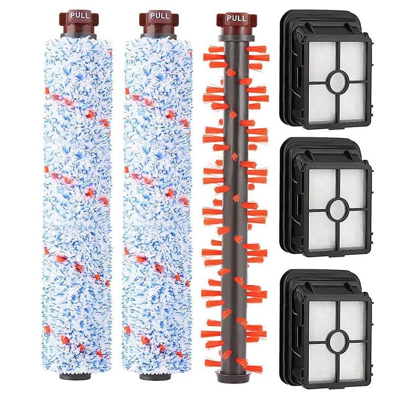 Vacuum Cleaners Replacement Parts For Bissell Crosswave 1934-1868-1866, Area Rug Brush Roll Multi-Surface Filter