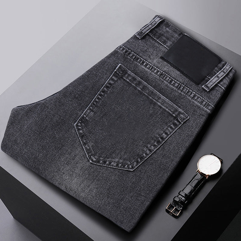 Mens jeans slim pants motorcycle business trousers casual fashion spring leggings - XW950