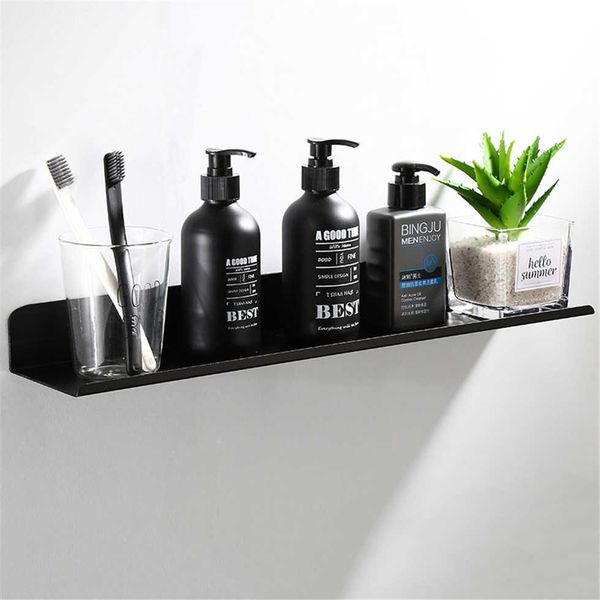 Black Bathroom Shelves Shower Bathing Storage Holder Kitchen Organizer Rack Shampoo Shower Caddy Rack Bathroom Accessories 210724