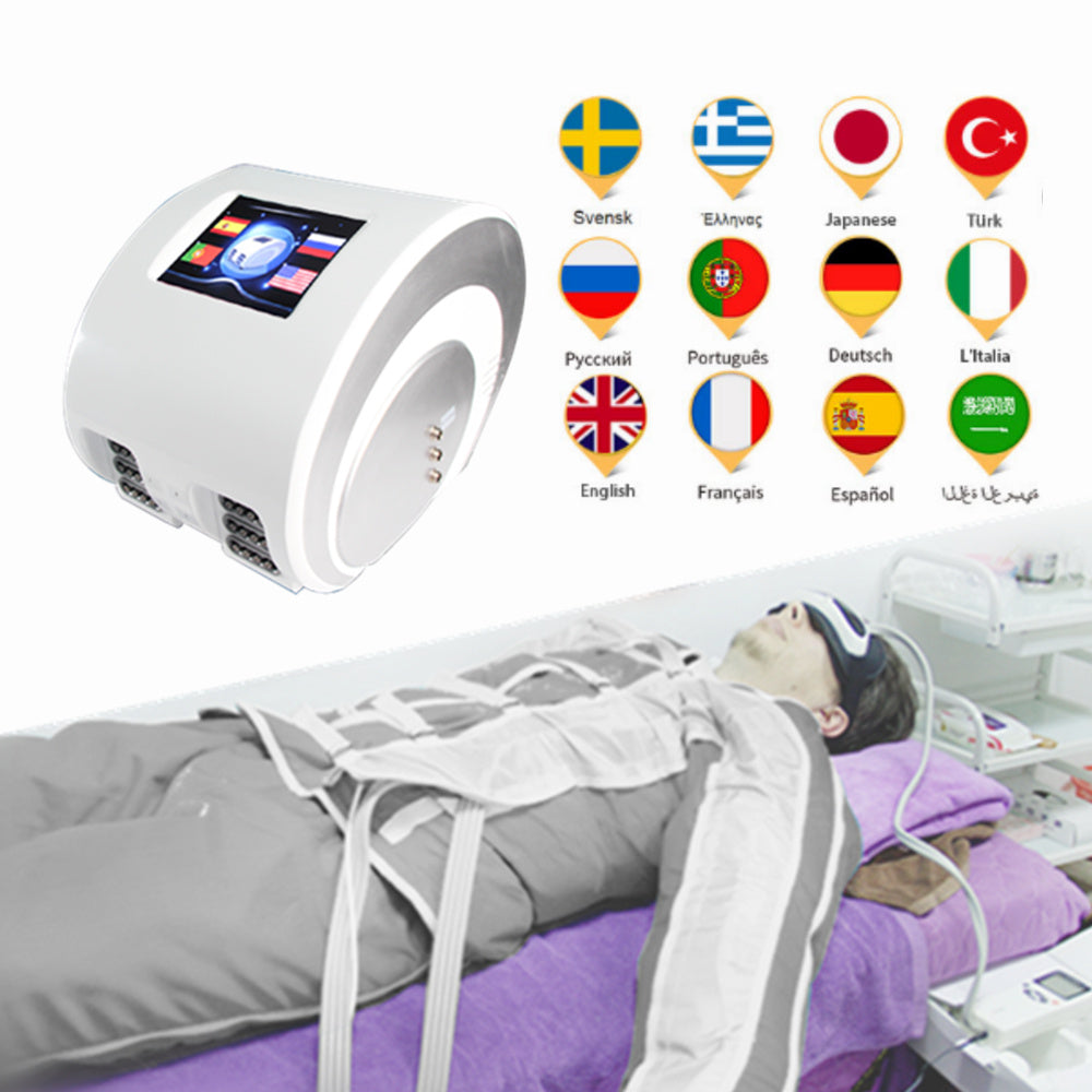 professional full body Massage air presoterapia far infrared 24 bags pressotherapy machine slimming suit lymphatic drainage equipment for sale