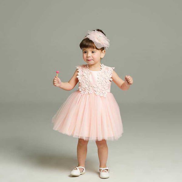 Retail born Baby Girls Princess Dress Birthday Party Formal Christening Gown Lace for 0-24 Months 1782BB Z250102