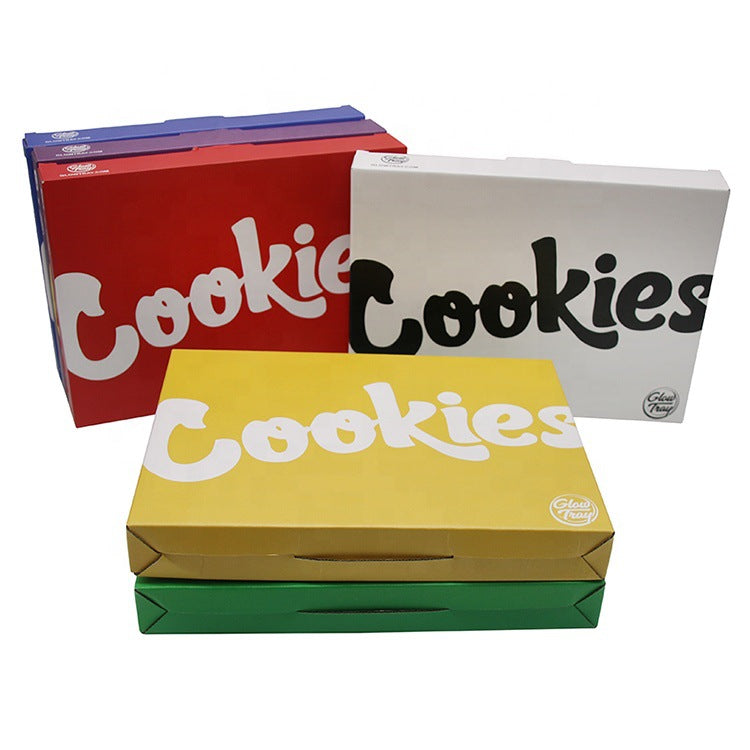 Cookies LED Glow Rolling Tray USB Rechargeable Smoking SF California Runtz Skittles Alien Labs Featured Dry Herb Rolling Tobacco Storage Holder