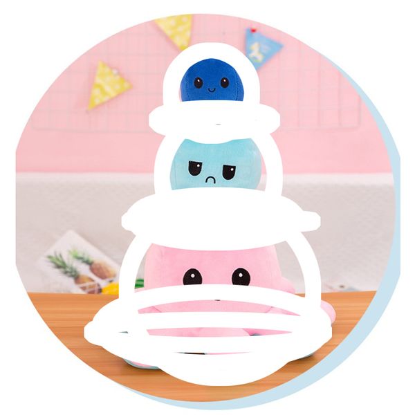 30cm Party Favor Flip Octo pu Pl ush Stuffed Toy Pieuvre R ever sible cute Doll Double-sided Peluche Child Christmas Birthday Gift YL0267