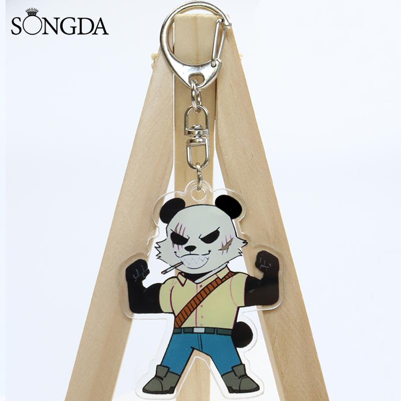 Keychains Cute Animal Anime BEASTARS Key Chain Legosi Spring Haru Cosplay Props Two-sided Acrylic Figures Keychain Bag Pendant Accessories