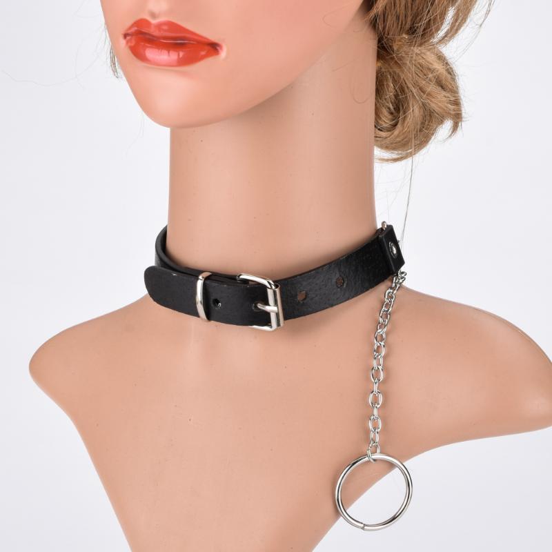 Pendant Necklaces Fashion Gothic Lock Chain Necklace Multilayer Punk Choker Leather Rave Exaggerated Women Men Jewelry