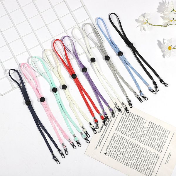Multi Color Favor Masks Lanyard Adjustable Hang Wide Flat Rope Face Mask Anti-loss Straps Ear Holder Ropes Hanging On Neck