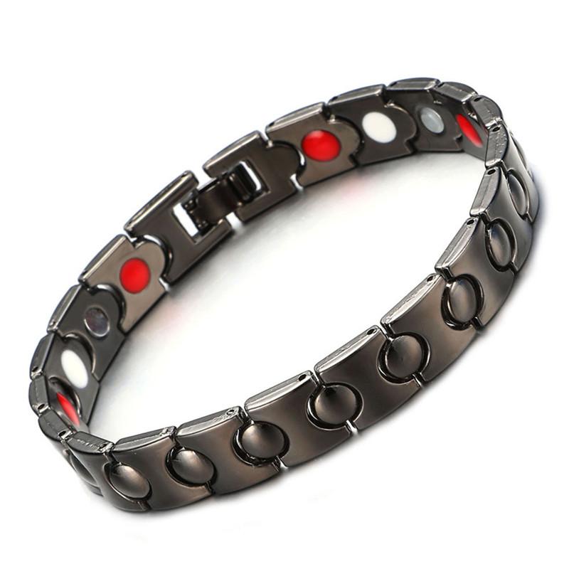 Charm Bracelets Men Healthy Magnetic Bracelet Health Care Elements Relieve Fatigue Improve Sleep Magnets Bangles Lovers Gift