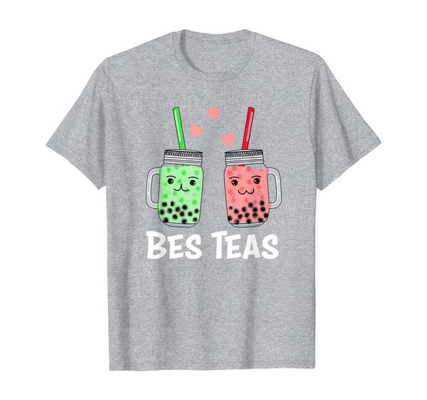 Bes Teas Boba Tea Shirt Adorable Best Friends Forever Gift T-Shirt